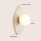 Jonathan Y Tivoli 12" Modern Minimalist 1-Light Ovoid Travertine LED Wall Sconce, Light Brown JYL5900A - alternate 11
