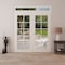 Vdomdoors Front Exterior Prehung Metal-Plastic Double Doors Clear Glass / MANUX 8100 White Silk / Office Comm MANUX8100DEXD-WS-W72xH80+16-LH-I - alternate 4