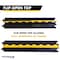 Kable Kontrol Cable Ramp, 1-1/2 in H, 38 in L, 10 in W, 1 Channel, Polyurethane/Rubber, Bright Yellow CP9896 - alternate 8