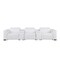 Homeroots 136" White Top Grain Leather Reclining USB Sofa And Storage 720316 - alternate 1
