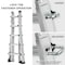 Wrightmaster 22 ft. Multi-Position Aluminum Ladder with Wheels, ANSI 300 lbs. Weight Rating ZR-201199 - alternate 9