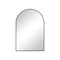 Homeroots 38" Black Metal Arch Framed Accent Mirror 719127 - alternate 1
