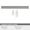Amerock Status 5-1/16 in 128 mm Center-to-Center Satin Nickel Cabinet Pull BP36838G10 - alternate 4