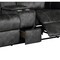 Homeroots 70" Dark Gray Microfiber Manual Reclining Loveseat With Storage 561565 - alternate 13