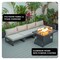 Leisuremod Chelsea 5-Pc Aluminum Sectional & Fire Pit Set, Weather-Resistant, 6-Person CSFBL-4BG - alternate 10