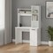 Homeroots 39" White Computer Desk With Hutch 530193 - alternate 7