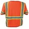 Ironwear Two-Tone Hi-Vis Safety Vest w/Sleeves M Class 3 , Zipper 6 Pockets, ID Window 1299-OZ-RD-CID-MD - alternate 3