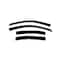 Ventshade Rainguards, Aerodynamic Design, Tape-On, Smoke, Acrylic, Set Of 4 94007 - alternate 1