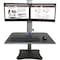 Victor Technology Desk Riser, Dual Monitor, 28"W x 23"L x 0 to15-1/2"H, Black VCTDC350A - alternate 10