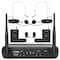 Pyle PyleDual Channel Wireless Microphone System - VHF Fixed Frequency, 2 Lavalier, 2 Headset Mics PDWM2145 - alternate 1