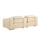 Homeroots 89in Beige and Silver Italian Leather Power Reclining Loveseat With Storage 633757 - alternate 7