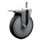Service Caster 6'' Thermo Rubber Swivel 7/16'' Stem Caster with Total Lock Brake SCC-GRTTL20S614-TPRB-716138 - alternate 1