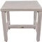 Homeroots 18" Gray Teak Rectangular Shower Bench 376715 - alternate 5
