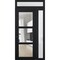 Vdomdoors Front Exterior Prehung FiberGlass Door Clear Glass See-through / Manux 8555 Matte Black Clear Glass MANUX8555EXD-BLK-W36 x H80-LH - alternate 4