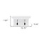 Homeroots Classic White Two Hook Hanging Coat Rack 397773 - alternate 9