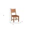Homeroots Set of Two Brown Solid Wood Open Back Dining Side Chairs 565296 - alternate 9