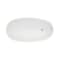 Kingston Brass 48" Acrylic Oval Single Slipper Freestanding Tub with Drain, Glossy White VTRS482627 - alternate 4