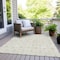 Homeroots 8' X 10' Ivory And Beige Geometric Washable Indoor Outdoor Area Rug 595748 - alternate 9