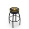 Holland Bar Stool Co 30" 4" Idaho Cushion Seat, Blk Wrinkle Base Swivel Bar Stool L8B130IdahoU - alternate 1