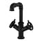 Kingston Brass Two-Handle Single-Hole Bathroom Faucet with Push Pop-Up Drain, Matte Black LS6300CG - alternate 1