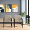 Office Star Products Espresso Finish Visitor's Chair with Castillo Cream Memory Foam Seat WD588-K004 - alternate 9