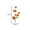 Homeroots Set of Six Orange and Green Fall Mini Pumpkins Wreath Sprays, 6PK 633241 - alternate 5