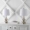 Jonathan Y Dino 21" Farmhouse Industrial Iron/Glass LED Table Lamp with USB Charging Port, Silver, 2PK JYL1109A-SET2 - alternate 9