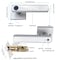 Wrightmaster 6.3 in White Fingerprint Biometric Smart Door Handle ZR-05M8-SV - alternate 6