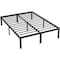 Simple Deluxe Queen Size Bed Frame, 14 Inch Platform Bed No Box Spring Needed, Sturdy Metal Bed Frame Queen Size,  3A88FNBFRAQUEEN14BLK - alternate 1