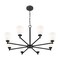 Z-Lite Oren 8-Light Chandelier, 42 in W, Matte Black 7004-8MB - alternate 7