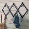 Kings County Tools Accordion Wall Hanger Forged Iron Hat Rack with 10 Hooks Wall Organizer for Entryway, or Mudroom GW89A05-34 - alternate 6