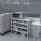 Amgood 14in D x 48in L Stainless Steel Table, Three Undershelves AMG WT-1448-3SH-Z - alternate 8