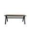 Homeroots 71" Walnut Solid Wood Trestle Base Dining Table 716281 - alternate 1