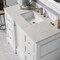 James Martin Vanities De Soto 48" Single Vanity, Bright White, w/ 3 CM Siberian Silestone Top 825-V48-BW-3SFR - alternate 9