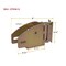 Mytee Products E-Track Wood Beam Socket Shelf Brackets for 2x4 & 2x6 with Rotating Hinge ETKW-S - alternate 5