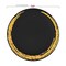 Smarty Had A Party Black w/Gold Moonlight Round Plastic Dinnerware Value Set (120 Dinner Plates+120 Salad Plates), 240PK 960BGVP-CASE - alternate 10