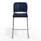 Flash Furniture HERCULES Kenai Navy Office Reception Stacking Bar Stool with Contoured Backrest and Gray Sled Base RUT-239AH-BS-NV-GG - alternate 10