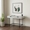 Homeroots 47" Gray and Black Wood and Metal H-Shape Computer Desk With Two Drawers 489882 - alternate 8