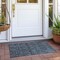 Homeroots 2' X 3' Navy and Black Oriental Washable Non Skid Indoor Outdoor Area Rug 563826 - alternate 8