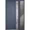 Vdomdoors Steel Door Deux 0729 Gray Graphite Sidelight Exterior Window Stainless Inserts Single Modern Painte DEUX0729EXD-GRE-W36+12 x H80-Left-hand Inswing - alternate 6