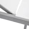 Leisuremod Marlin Patio Chaise Lounge Chair with Grey Aluminum Frame, White MLGR-77W - alternate 10
