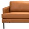 Homeroots 72" Brown Polyester Sofa With Black Legs 396466 - alternate 7