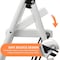 Wrightmaster 2-Step Lightweight Steel Step Stool, 7 ft. Reach with Non-Marring Feet, 330 lbs. Capacity Zoro1172white - alternate 7