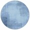Homeroots 8' Blue Round Geometric Washable Indoor Outdoor Area Rug 608090 - alternate 7