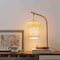 Vidalite Fos Table Lamp with Woven Bamboo and Linen Shade, Brushed Brass Base, Dimmable, USB Charging Port CE1009203 - alternate 8