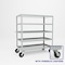 Pucel Five Shelf Extra Heavy Duty Stock Cart, 30 in W x 68 in H x 60 in D, Red H-3060-P - alternate 1