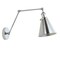 Jonathan Y Rover 7" Classic Industrial Metal Adjustable Arm LED Wall Sconce, Chrome JYL7460A - alternate 9