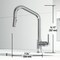 Vigo Utopia Single Handle Pull-Down Sprayer Kitchen Bar Faucet in Chrome VG02038CH - alternate 7