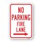 Signmission No Parking Fire Lane With Right Arrow, Heavy-Gauge Aluminum, 18" x 24", A-1824-25039 A-1824-25039 - alternate 1