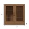 Homeroots 31in Brown Wood Accent Cabinet With Two Doors 691106 - alternate 4